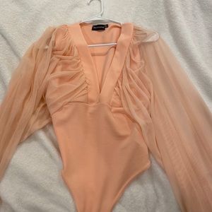 Pretty little thing long sleeve bodysuit